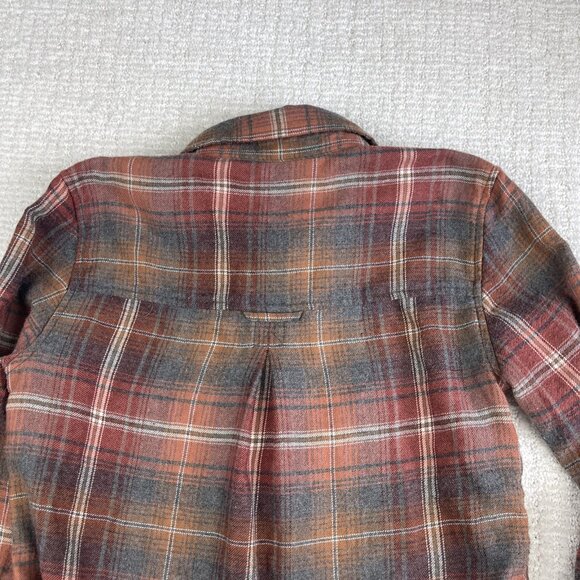 American Eagle Flannel Shirt Womens XS Boyfriend Fit Faded Red Amazingly Soft - Picture 16 of 16